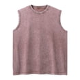 thumbnail image 4 of Men’s Sleeveless Tank Top Distressed Acid Wash Oversized Crewneck Loose Summer Tee, 4 of 8