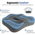 thumbnail image 5 of Seat Cushion & Lumbar Support Pillow Set for Office Chair, Ergonomic Pillow for  Pain Relief,  Back Support Pillow & Chair Cushion for Car seat, Desk Chair, 5 of 7