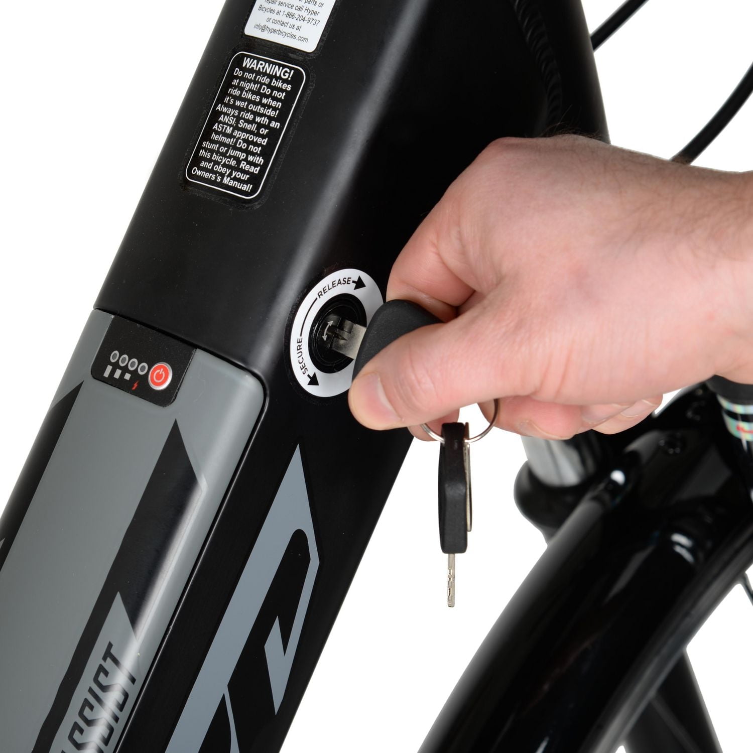 Vélo électrique de ville Hyper Bicycles E-Ride 700c 36 V pour adultes, assistance au pédalage, moteur 250 W, noir 700C Hyper 36V Electric Bike Homme Noir