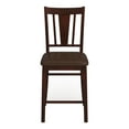 thumbnail image 3 of Furniture of America Orellana Wood Padded Bar Stool in Espresso (Set of 2), 3 of 10