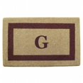thumbnail image 1 of Nedia Home O2035G 38 x 60 in. Heavy Duty Brown Single Picture Frame Coco Mat  Monogrammed G, 1 of 1