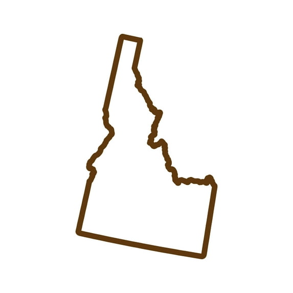 Idaho Outline Sticker Decal Die Cut - Self Adhesive Vinyl - Weatherproof - Made in USA - Many Color and Sizes - id