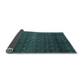 thumbnail image 2 of Ahgly Company Indoor Round Abstract Light Blue Modern Area Rugs, 5' Round, 2 of 4