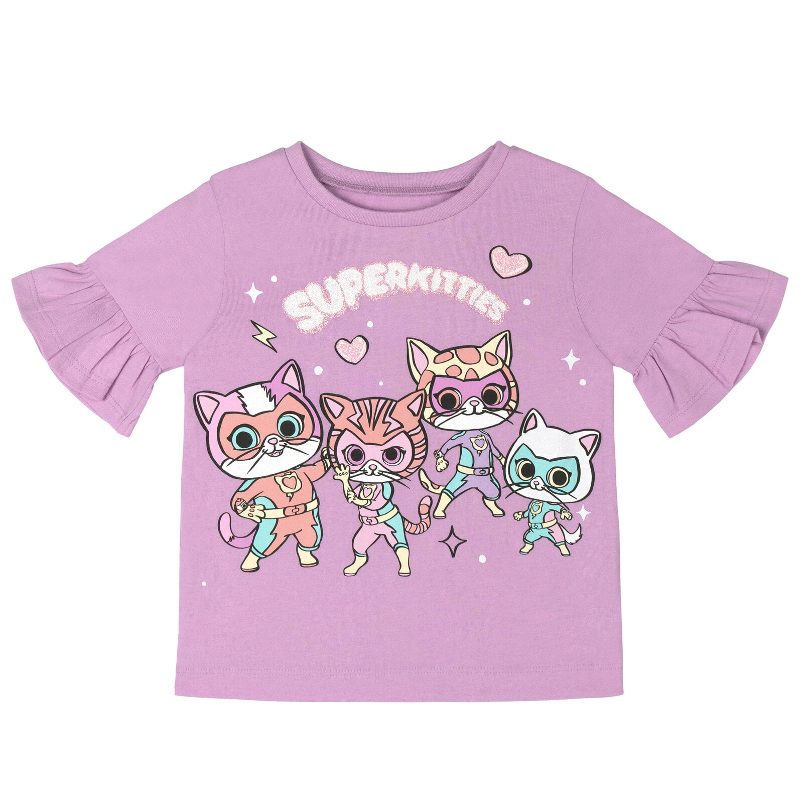 Disney Super Kitties Bitsy Buddy Ginny T-Shirt and Gauze Shorts Outfit Set Toddler to Little Kid