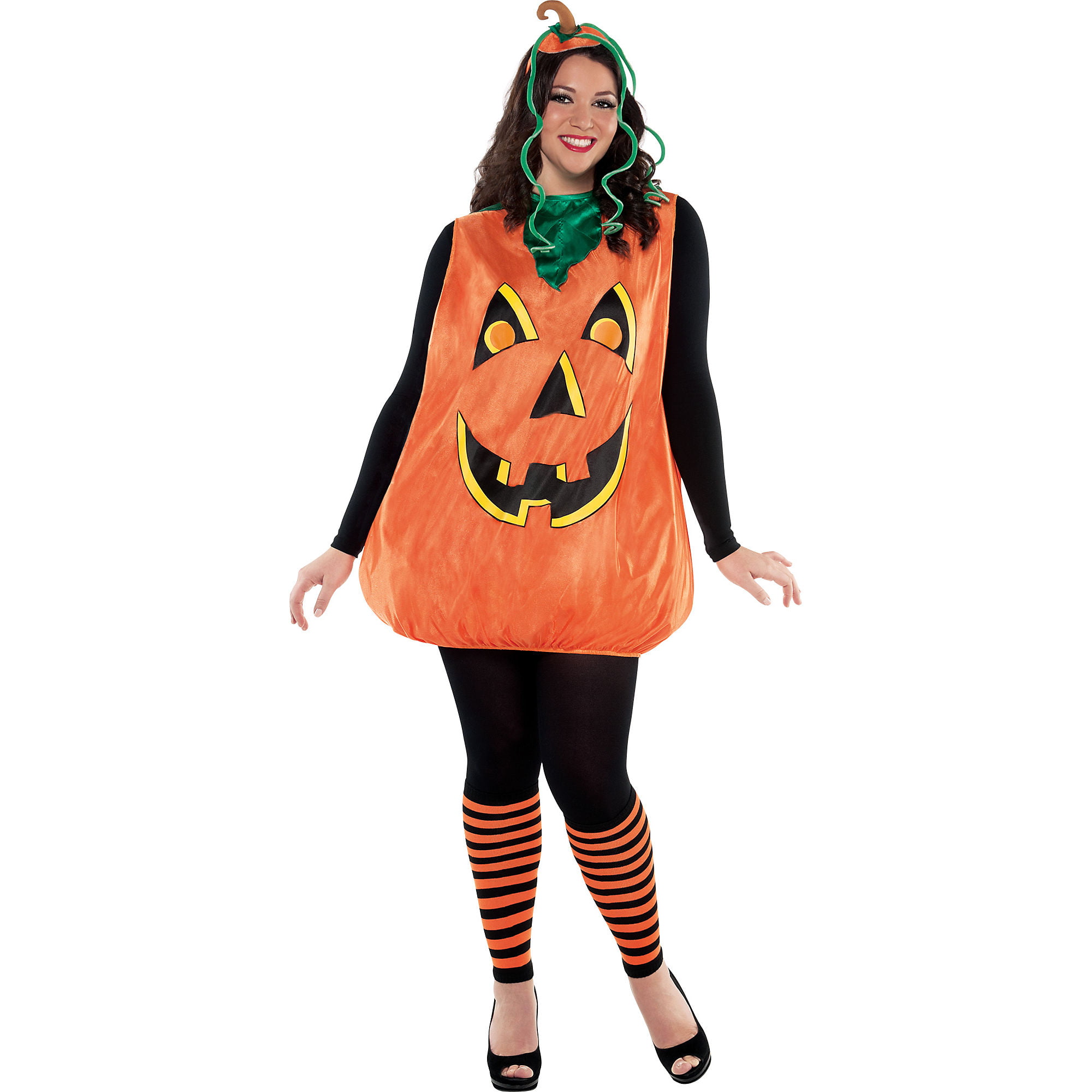 Adult Pretty Pumpkin Costume  Plus Size Walmart com 