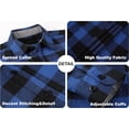 thumbnail image 3 of WARHORSEE Flannel Shirt for Men Long Sleeve Regular Fit Button Down Casual Plaid Shirt, 3 of 11