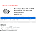 thumbnail image 2 of Blower Motor - Compatible with 2003 - 2006 Mercedes-Benz CLK55 AMG 2004 2005, 2 of 2