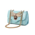 thumbnail image 3 of Bolso cuadrado de moda europea para mujer, novedad de Corea del 2024, bolso cruzado con cadena para mujer, bolsos de mensajero, bolso de mano de cuero para mujer, 3 of 5