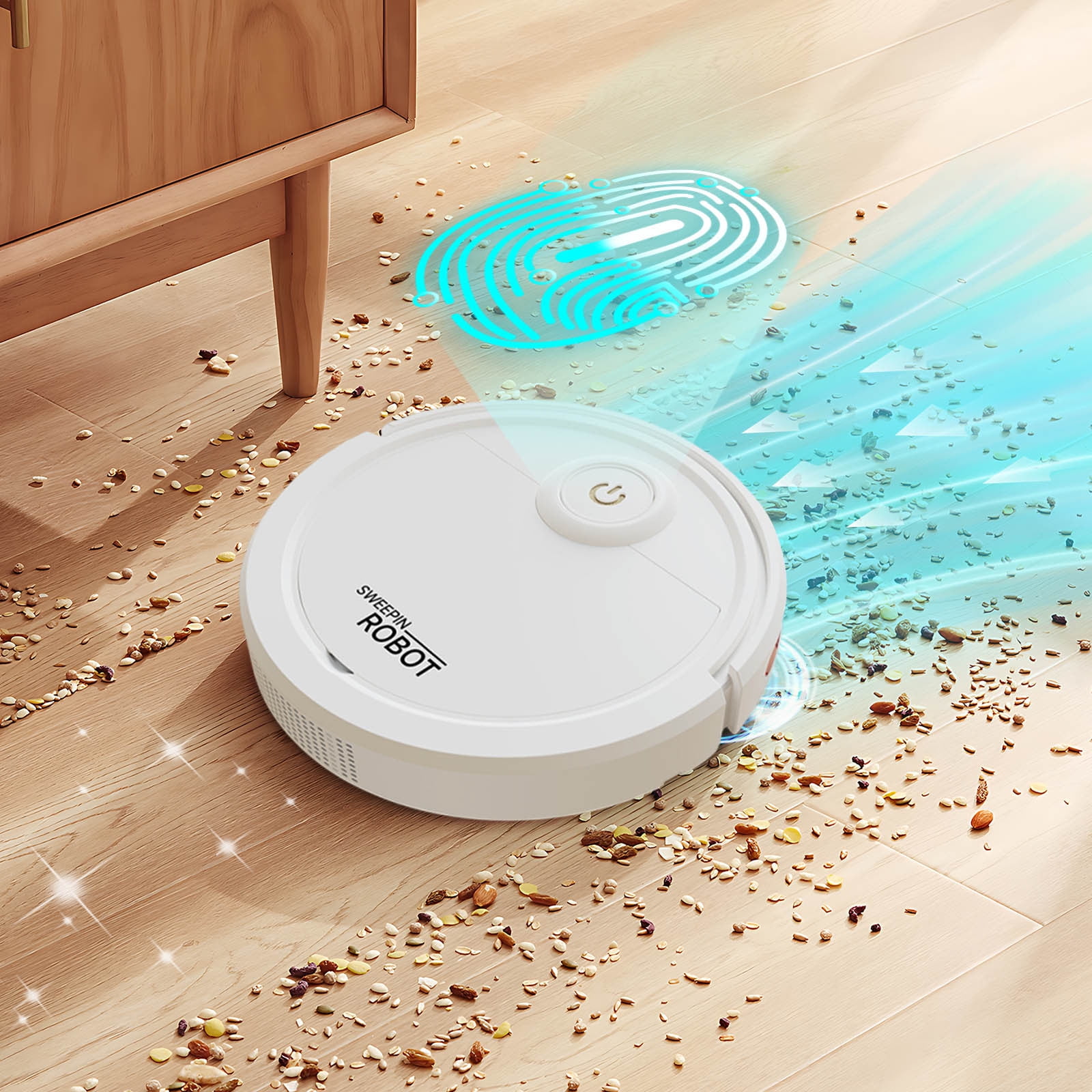 VBODN Three In One Intelligent Sweeping Robot Vacuum Cleaner Fully Automatic Household Vacuum Cleaner With Three In One Suction And Mop Function Intelligent Sweeping