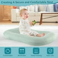 thumbnail image 3 of Gofinoday Baby Lounger for Newborn 0-24M+,Portable Infant Support Pad for Tummy Time and Diaper Changes, Detachable Breathable Cotton Pad,Green, 3 of 7