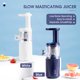 thumbnail image 2 of Exprimidor de masticación lenta, exprimidor de prensa en frío, exprimidor compacto, extractor de jugo fácil de limpiar con taza de jugo y pulpa, blanco yeacher natural, 2 of 7