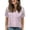 52_YH002, variant on Plus Size Dressy Tops for Women Casual V-Neck Shirts Cute Pleated Sleeve Fashion 2025 Tunics Tees 4Xl Pink