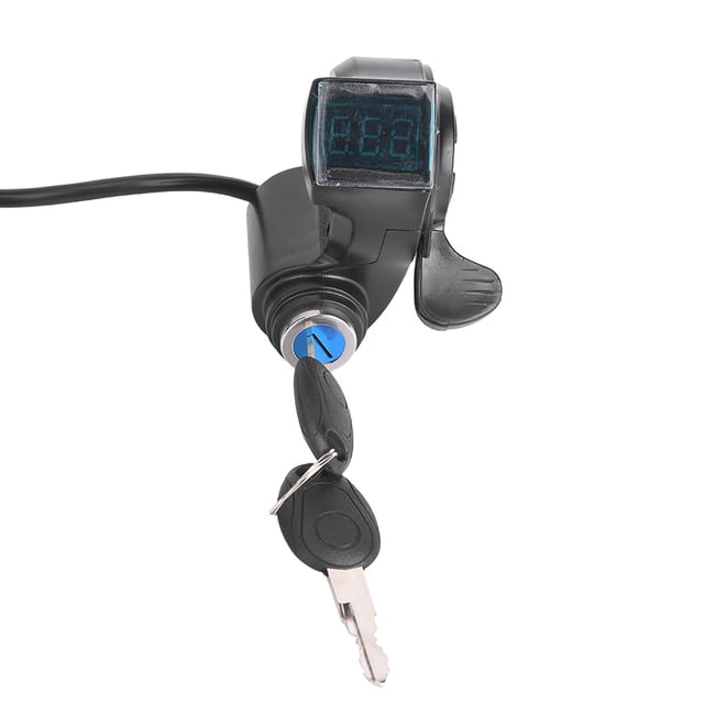Electric Bike Wrist Throttle Handle, DC0.8V-4.2V Real Time Convenient Plastic Automatical Electric Bike Thumb Throttle Handle for Electric Vehicle