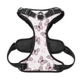 thumbnail image 5 of Lsque Pink Butterflies (2) Dog Harness, No-Pull Pet Harness with 2 Leash Clips, Adjustable Soft Padded Dog Vest with Easy Control Handle for Large Dogs-Medium, 5 of 9