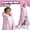 Pink, variant on B Kids 2 Piece Green Dinosaur Hooded Neck Pillow and Throw Set