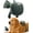 Green, variant on Electric Calming Pet Massager for Dogs & Cats, Rechargeable Relaxation Massage Device for Anxiety Relief, Stress Reduction & Daily Care (Black)
