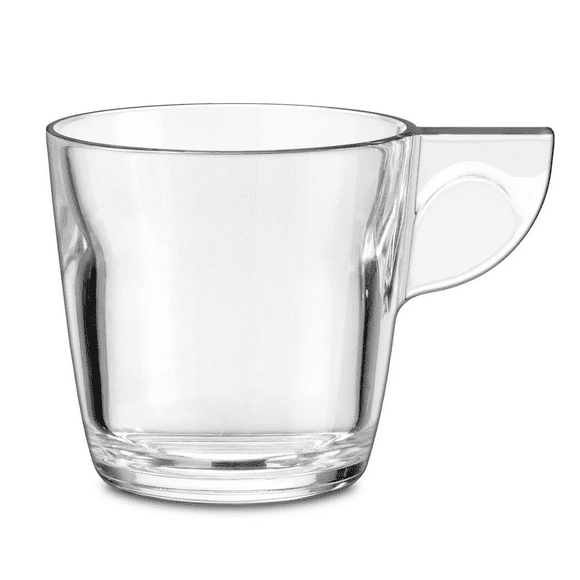 Juego de 6 Tazas de Vidrio Borgonovo Alpi 280 ml