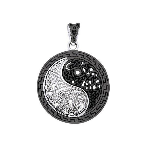 Courtney Davis Yin Yang Pendant Celtic 925 Sterling Silver Fine Balance Jewelry