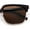 Brown Gold - Brown, variant on Polarized Hipster Fashion Half Rim Rectangle Iconic Gentlemanly Sunglasses Tortoise Gold - Green