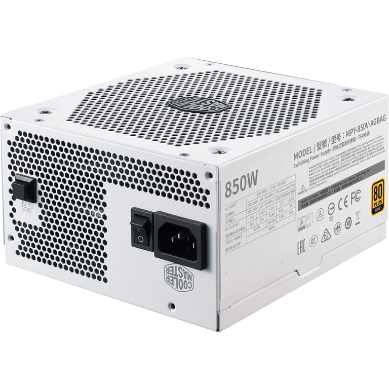 Cooler Master V850 Gold, V2 White Edition Semi-Fanless Full