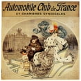 thumbnail image 2 of Vintage Apple Collection 20x20 Gold Ornate Wood Framed with Double Matting Museum Art Print Titled - Auto Club France 1904, 2 of 4