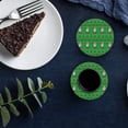 thumbnail image 5 of FMSHPON Merry Christmas Set of 6 Round Coaster for Drinks, Absorbent Ceramic Stone Coasters Cup Mat with Cork Base for Home Kitchen Room Coffee Table Bar Decor, 5 of 5