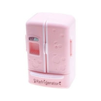 LYINGF 1:12 Miniature Refrigerator Toy - Detailed Kitchen Decor Accessory for Dollhouse Displays and Interactive Cooking Game Scenarios for Kids