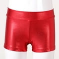 thumbnail image 2 of JanJean Kids Girls Jazz Modern Ballet Dance Booty Shorts Gymnastics Workout Sport Shorts Pants Red 110, 2 of 7