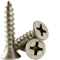 

#8 x 3 Self Tapping Screw Stainless Steel (18-8) Phillips Flat Head Type A (inch) (QUANTITY: 200) Type A Point Flat Phillips Fully Threaded