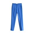 thumbnail image 1 of Pantalones de lápiz clásicos para mujer, Pantalón liso básico de cintura alta, recto, informal, ajustado hasta el tobillo, Primavera, 2023, 1 of 5