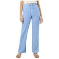thumbnail image 2 of Kureaily Women's Solid Color Cotton Casual Pants With Drawstring Waist And Pleated Linen Blend Trousers Women's Wide Leg Pants, 2 of 4