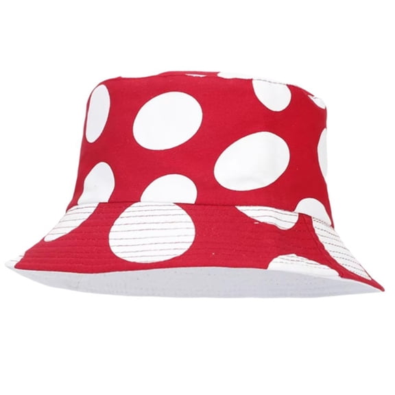 Slccxzc Mushroom Print Reversible Bucket Hat, Double-Sided Fisherman Cap for Travel