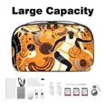 thumbnail image 3 of Basketball Hard Drive Bags Travel Case Charging Cord Organizer - Oxford Cloth Waterproof Electronics Digital Accessories Pouch with Organizer Charger Station - 5.9x9.44x3.14 in, 3 of 6