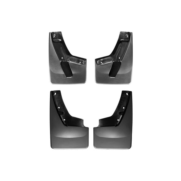 WeatherTech Custom No Drill Splash Guard MudFlaps compatible with Suburban, Yukon XL, Yukon, Front & Rear Set - Black