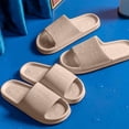 thumbnail image 5 of Mecorevxz Women Men Summer Mens Womens Slippers Soft Shower Flops with Thick Sole for Shower Bathroom Pool Beach(Khaki,44), 5 of 8