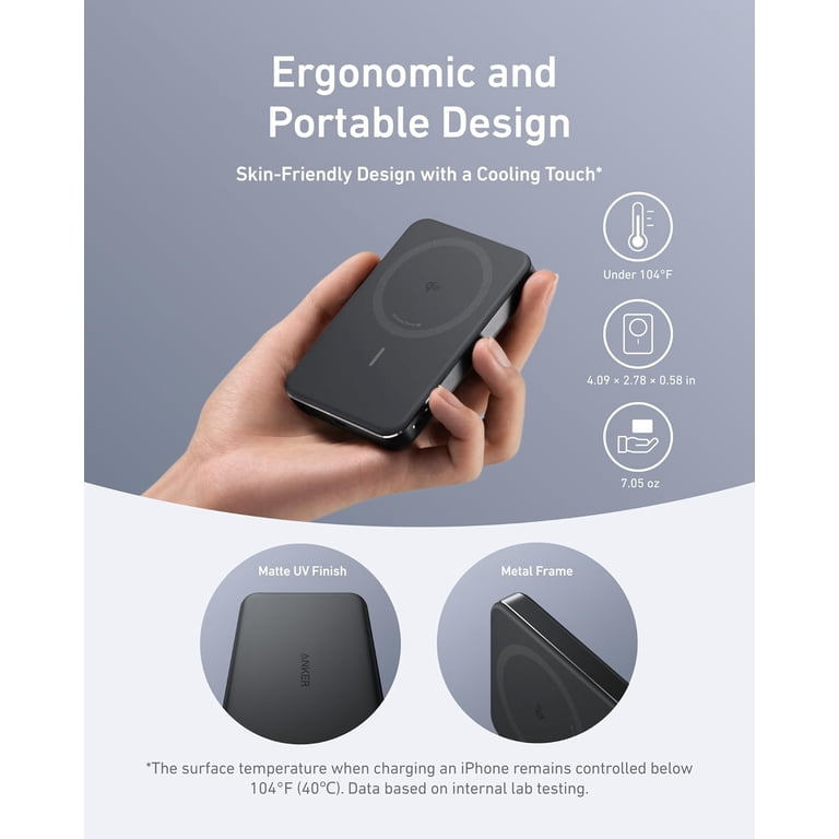 Anker Ultra-Slim 10,000mAh Magnetic Battery Pack, MagGo Power Bank