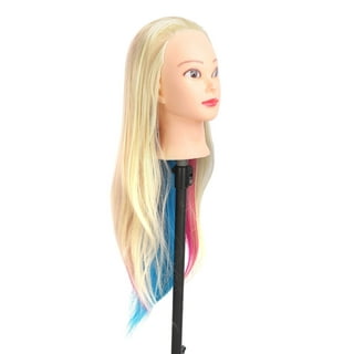 Cosmetology Mannequin Head Hair Styling Head Manikin Doll Head with Stand 