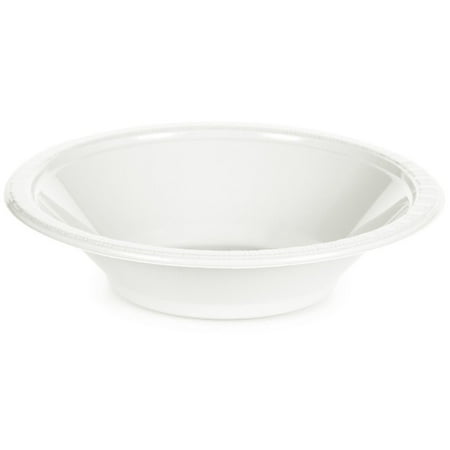 12 Oz White Plastic Bowl - Club Pack of 240 White Disposable Plastic Party Bowls 12 oz