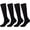 Black, variant on 4 Pairs Compression Socks for Women and Men, Knee High Athletic Support Socks for Running, Sports, Travel, Nurses, Graduated Compression Stockings