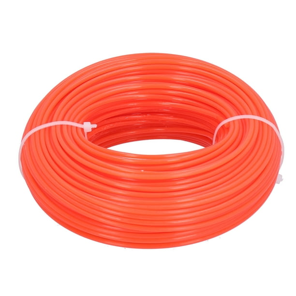 Hilo de desbrozadora de 50m y 2,4mm, cable redondo de nailon de repuesto para cortadora de césped de gasolina