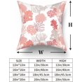 thumbnail image 5 of Set of 2 Nautical Throw Pillow Covers Ocean Coral Orange and White Beach Coastal Modern Decorative Pillow Cases Home Decor Summer Square 18x18 Inches Pillowcases, 5 of 6
