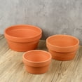 thumbnail image 3 of 3 PCS Shallow Terracotta Pots Plant Pots Clay Pottery Planter in Different Sizes with Drainage Hole Cactus Succulent Flower Nursery Pots- Great for Plants,Crafts, 3 of 7