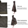 thumbnail image 1 of Poncho de lluvia Capa de lluvia impermeable, Poncho de camping multifuncional 3 en 1 / lona / sombra de camping para senderismo al aire libre, Banban de Versalles ShuxiuWang 8390613691460, 1 of 1