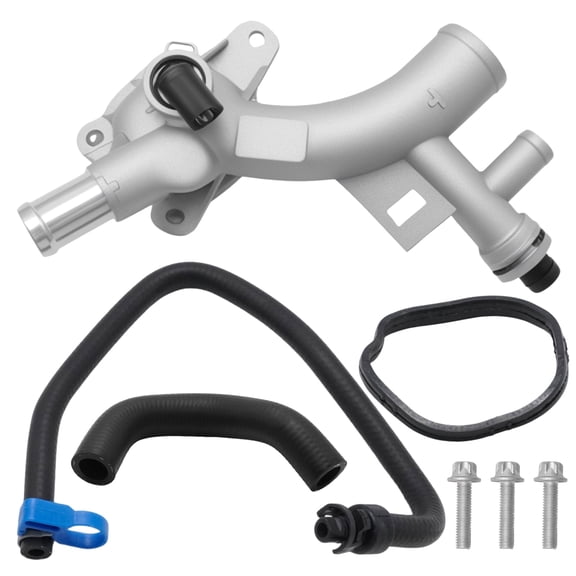Engine Coolant Thermostat Housing Water Outlet Kit with Hose Replacement for Chevrolet Cruze Buick Encore 1.4L Engine Replace 25193922 902-846