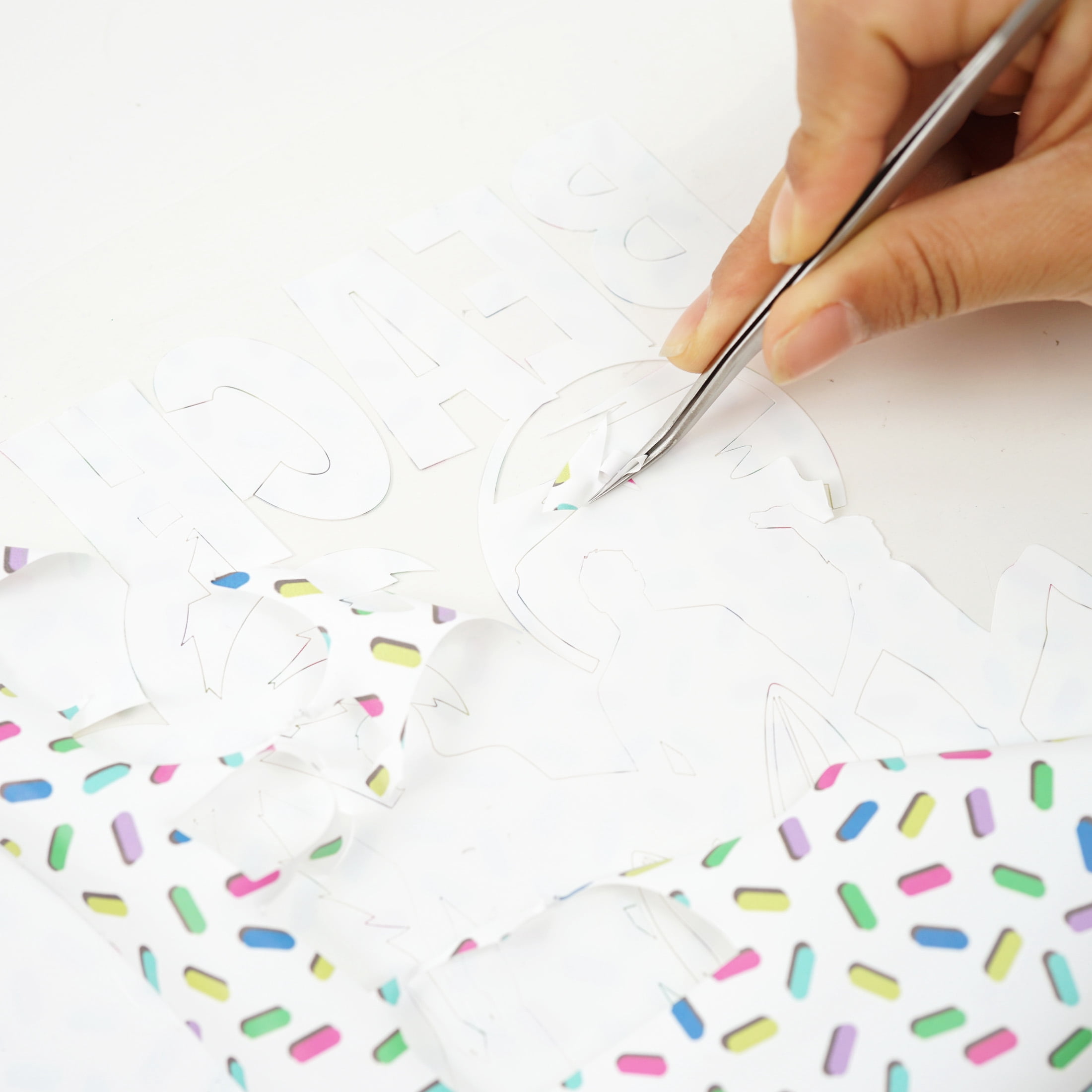 Make Market Sprinkles Puff Heat Transfer Vinyl - 12" x 24" Sheets with Raised Finish for Iron-On Apparel & Accessories, Compatible with Most Cutting Machines, Lead & Phthalate Free, 12 Pack