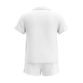 thumbnail image 6 of Bloomae Two Piece Shorts Set for Women Lightweight Casual Summer Short Sleeve Half Button V Neck Henley Shirts and Short Pants with Pockets Loose Comfy Lounge Outfit Sets White XXL, 6 of 7