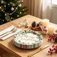 thumbnail image 5 of Christmas Disposable Paper Plates 16pcs, Holly Berry Christmas Party Plates, Holiday Dinner Plates for Christmas Party, Family Gathering and Tableware Decor, 5 of 6