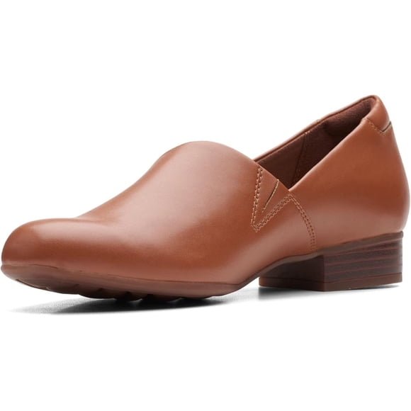 Mocasín Juliet Palm para Mujer Clarks en Cuero Caramelo Talle 9 Ancho