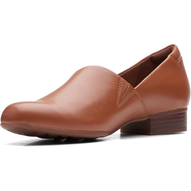 Mocasín Juliet Palm para Mujer Clarks en Cuero Caramelo Talla 8 Ancho