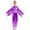 Purple, variant on TSSOE Kids Boys Girls Tassel Metallic Long Sleeve Jazz Hip Hop Street Dance Bomber Jacket Coat and Sweatpants Set Silver 14